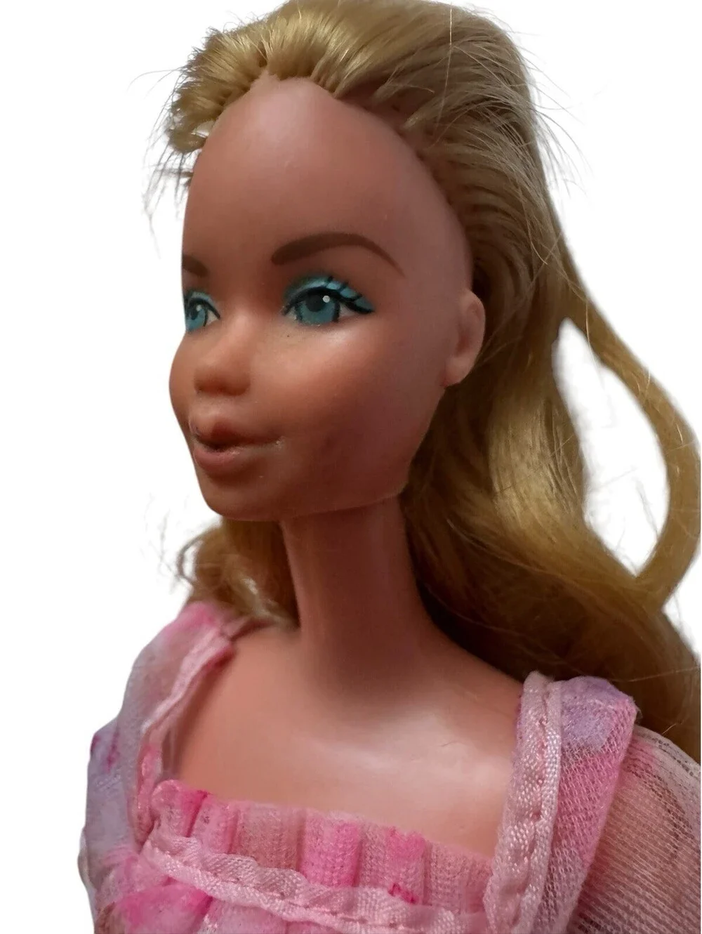 Vintage 1978 Mattel Kissing Barbie Doll #2597 With Original Dress